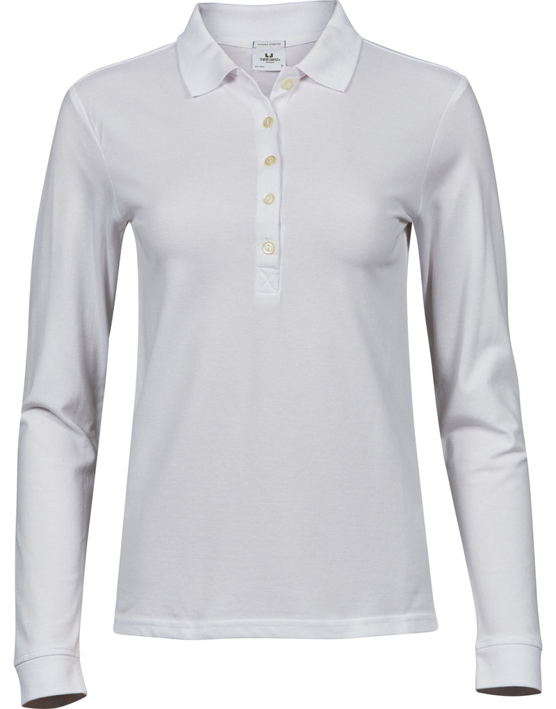 Tee Jays Ladies' Luxury Long Sleeve Stretch Polo