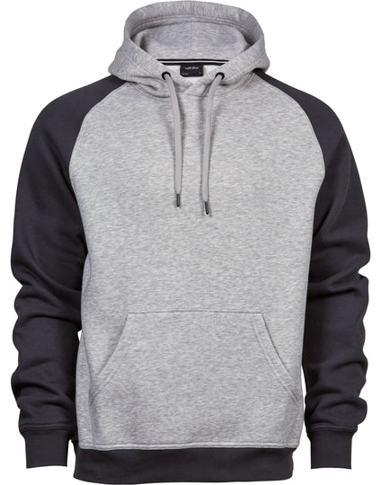 Tee Jays Men's Two-Tone Hooded Sweatshirt