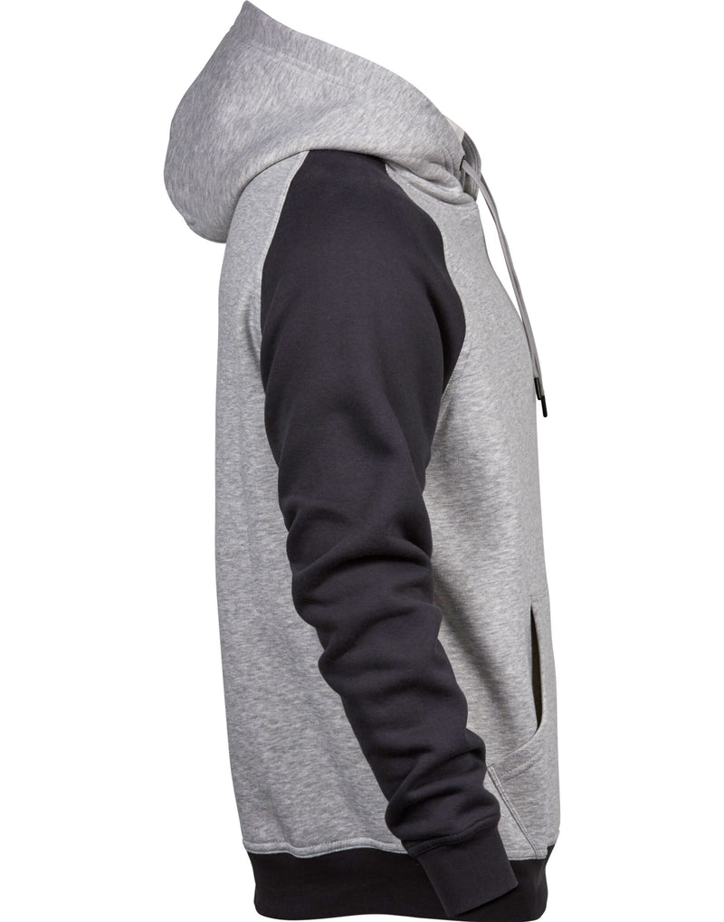Tee Jays Men's Two-Tone Hooded Sweatshirt