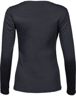 Tee Jays Ladies' Long Sleeve Interlock Tee - thumbnail 4