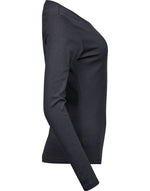 Tee Jays Ladies' Long Sleeve Interlock Tee - thumbnail 5