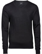 Tee Jays Men's V Neck Knitted Sweater