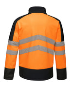 Regatta High Visibility TRA625 Pro 3 Layer Softshell - Orange/Navy