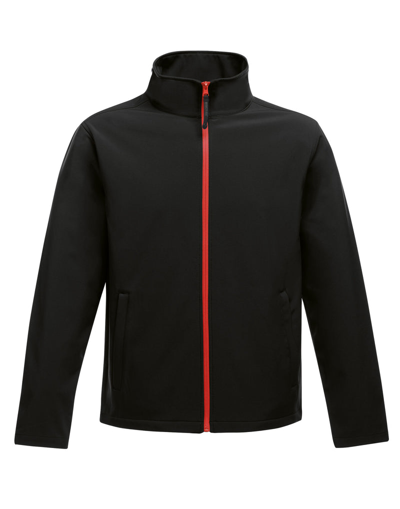 Regatta Professional TRA628 Ablaze Men'S Printable Softshell - Black/Classic Red