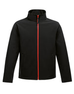 Regatta Professional TRA628 Ablaze Men'S Printable Softshell - Black/Classic Red