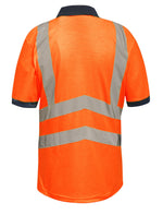 Regatta High Visibility TRS189 Pro Two Tone Wicking Polo Shirt - Orange/Navy