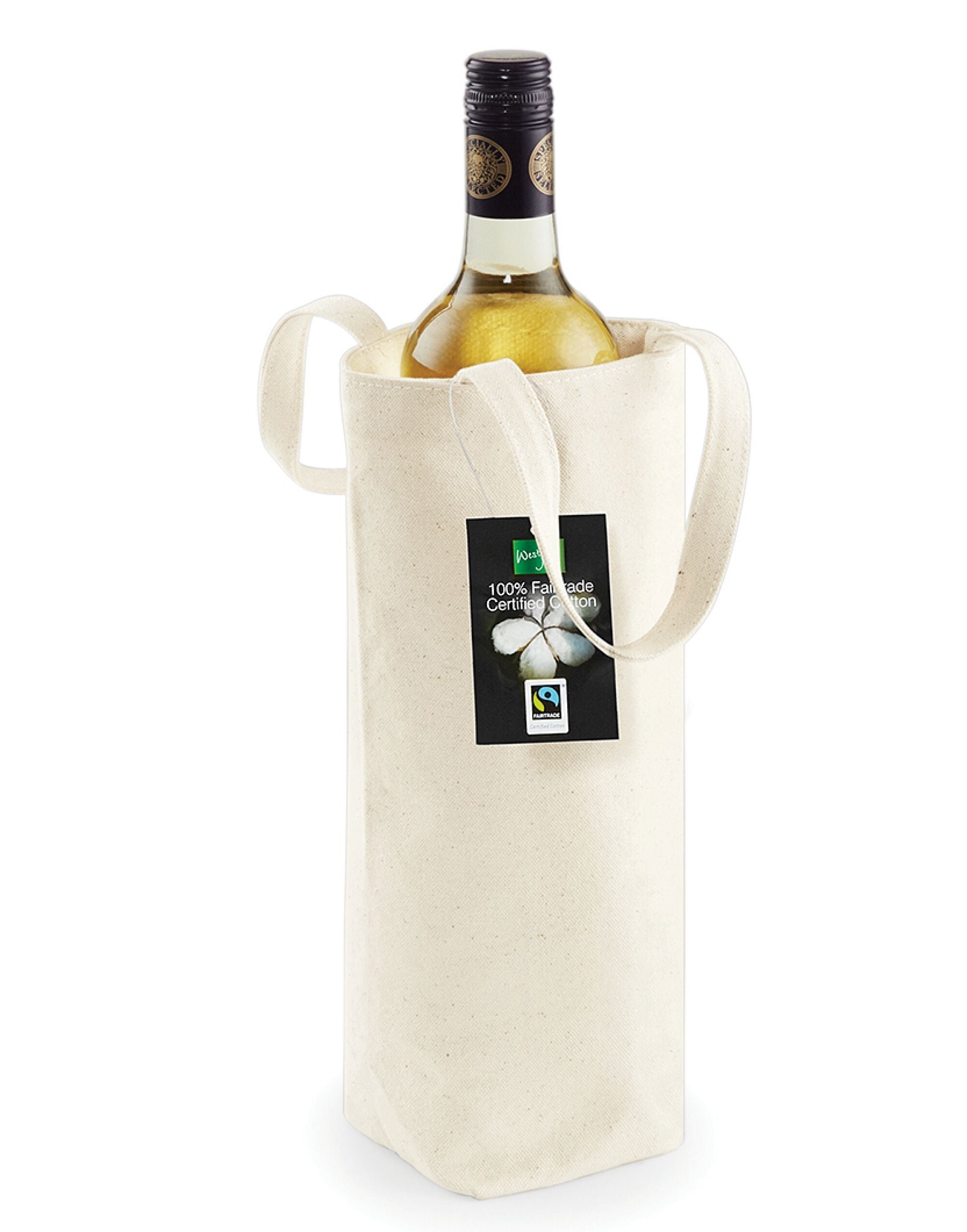 Westford Mill Fairtrade Cotton Bottle Bag