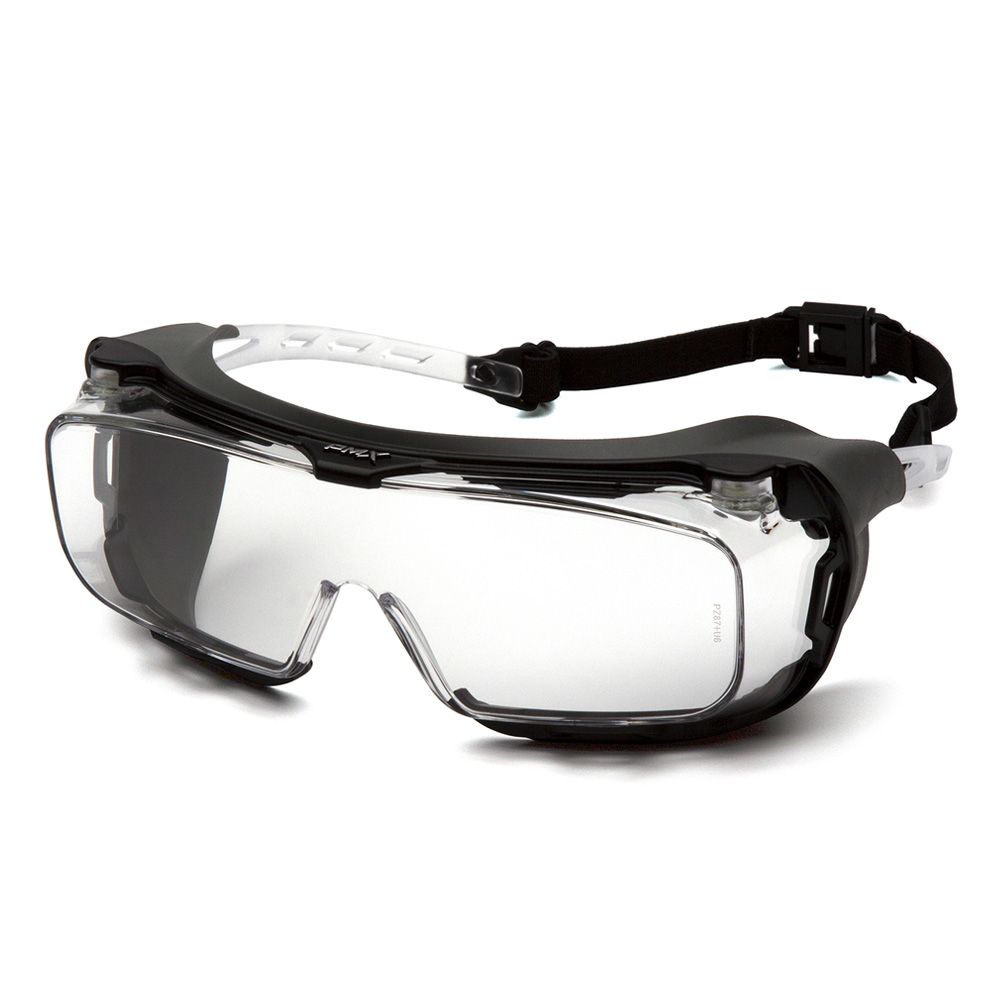 Supertouch Pyramex Cappture Clear Lens Anti-Fog Rubber Safety Spectacle
