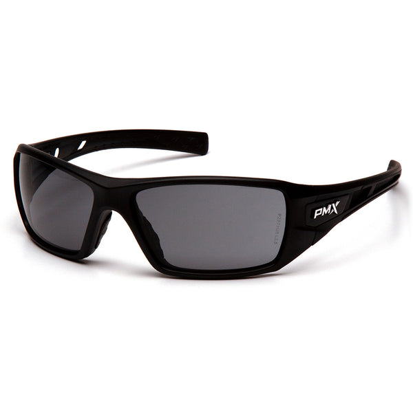 Supertouch Pyramex Velar safety glasses with stylish grey lenses.