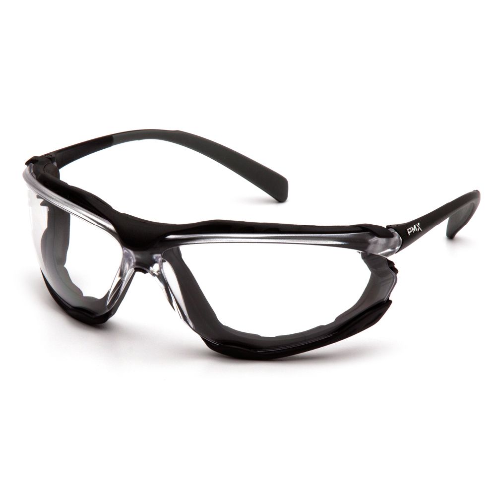 Pyramex Proximity lightweight safety spectacle with clear foam seal.