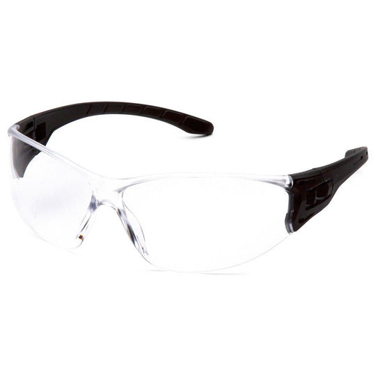Pyramex Trulock lightweight di-electric safety spectacle with clear lens.