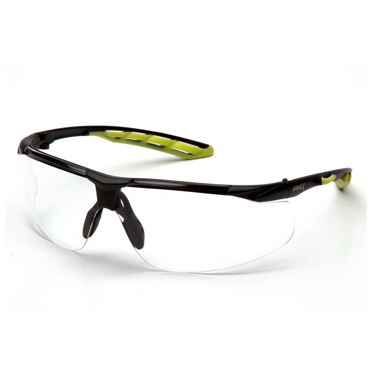 Lightweight Supertouch Pyramex Flex Lyte safety spectacle with a clear lens.