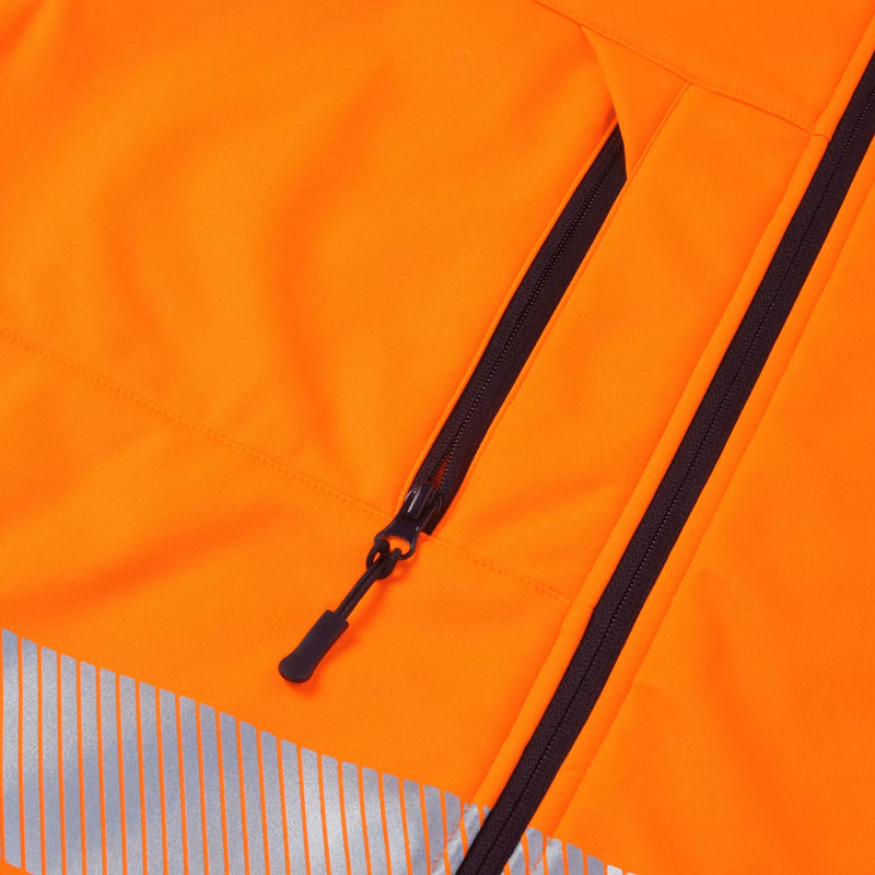 Supertouch Essentials Hi-Vis Eco Hooded Softshell Jacket
