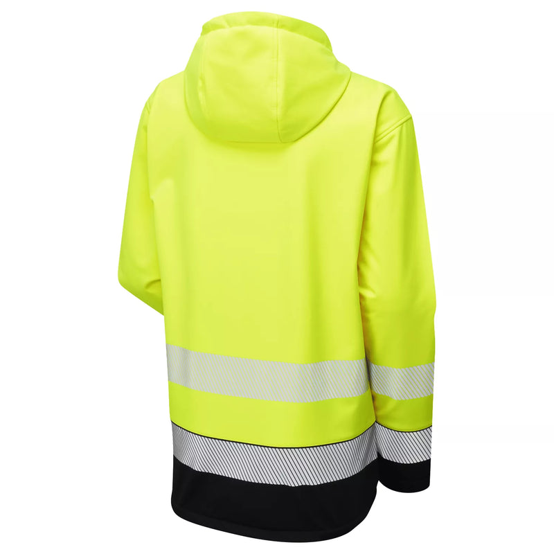 Supertouch Essentials Hi-Vis Eco Hooded Softshell Jacket