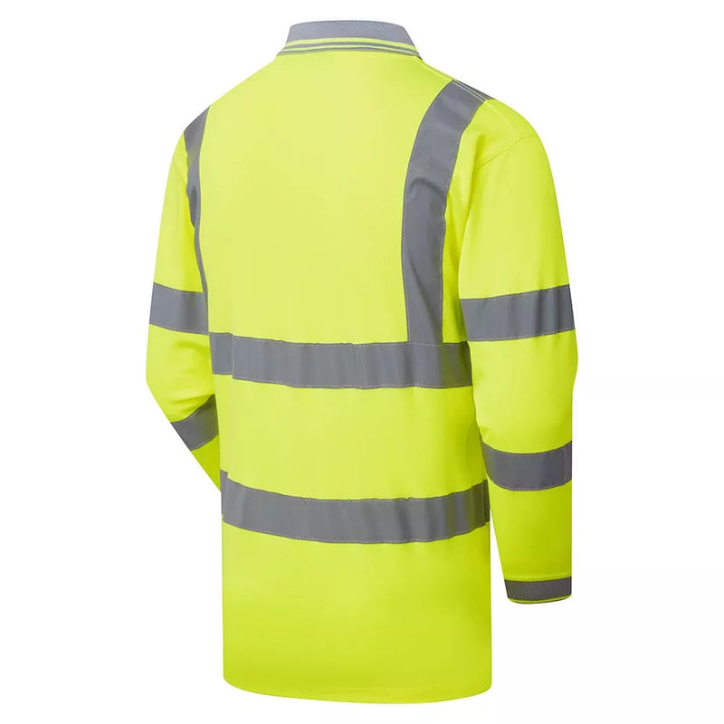 Supertouch HV Long Sleeve Polo Shirt BirdEye Std Tape