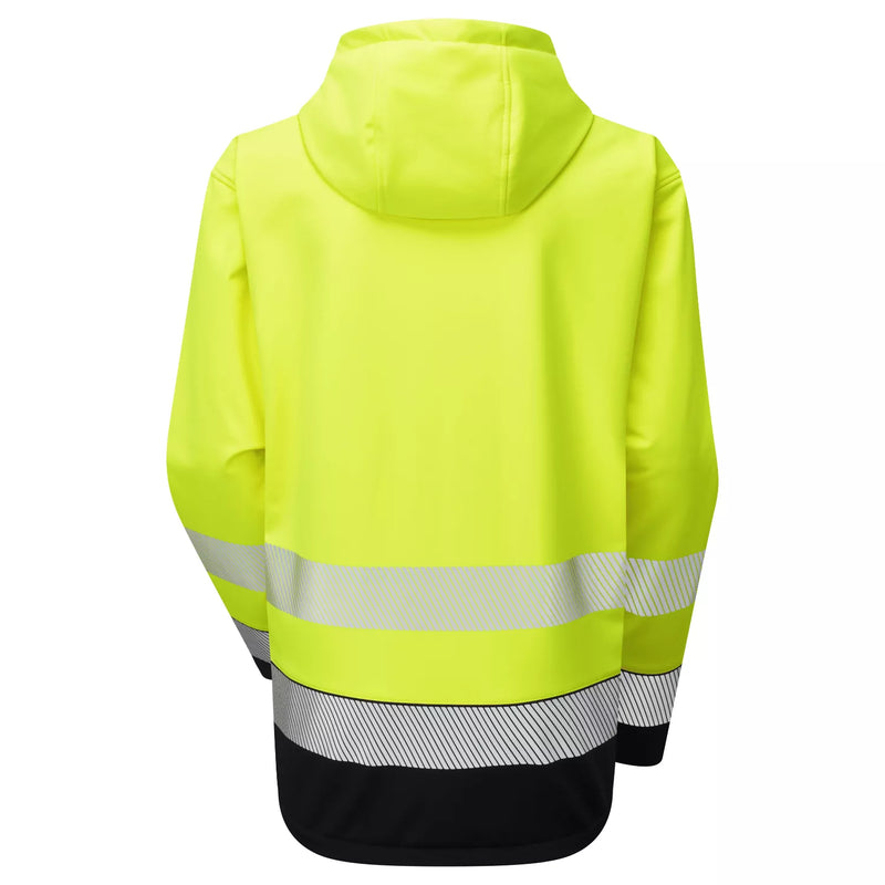 Supertouch Essentials Hi-Vis Eco Hooded Softshell Jacket