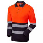 Supertouch Essentials Hi-Vis Eco CoolAir Long Sleeve Polo - thumbnail 2