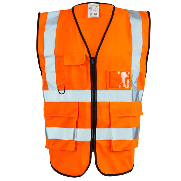 Supertouch Hi Vis Yellow Executive Vest