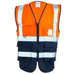 Supertouch Hi Vis 2 Tone Executive Vest - thumbnail 2