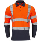 Supertouch Hi-Vis 2 Tone Long Sleeve Polo Shirt