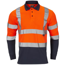 Supertouch Hi-Vis 2 Tone Long Sleeve Polo Shirt