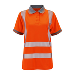 Supertouch Ladies Hi Vis Yellow Savannah Birds Eye Polo - thumbnail 3