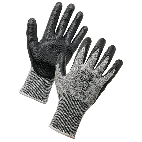 Supertouch Supertouch Deflector ND Cut Resistant Gloves in black and grey colour
