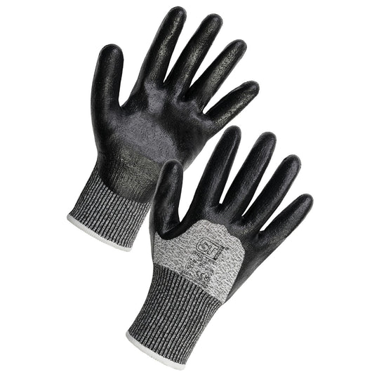 Supertouch Supertouch Deflector ND 3/4 Dip Cut Resistant Gloves black and gray colour
