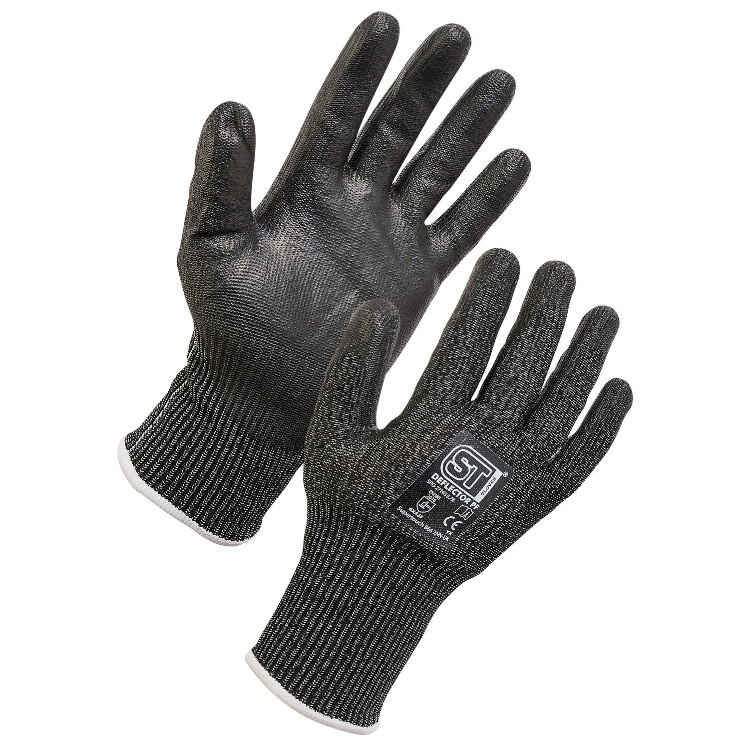 Black Supertouch Topaz Ice thermal gloves with a black HPT coating for superior grip.