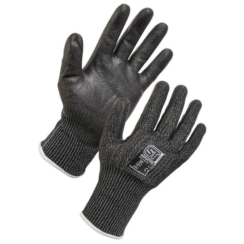 Black Supertouch Topaz Ice thermal gloves with a black HPT coating for superior grip.