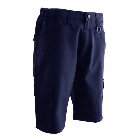 Supertouch navy blue combat work shorts with multiple pockets.