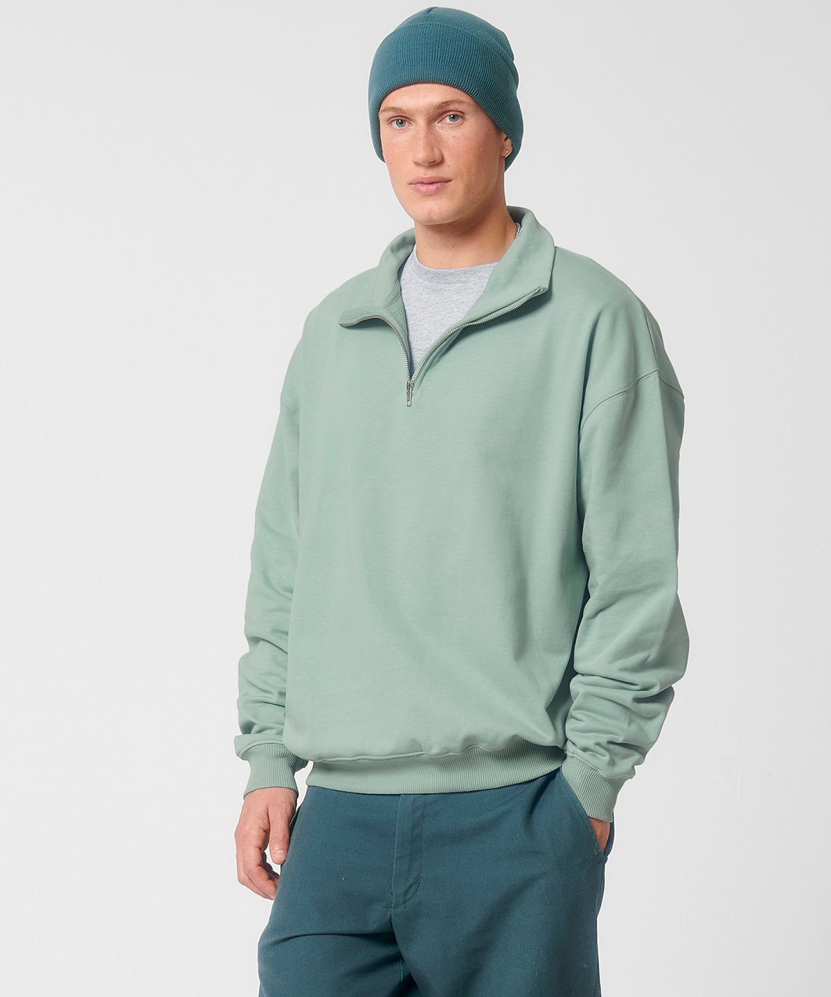 Stanley Stella Premium Unisex Miller Dry 1/4 Zip Sweatshirt - (STSU795)