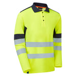 Supertouch System Hi-Vis Eco CottonCool Long Sleeve Polo - thumbnail 2