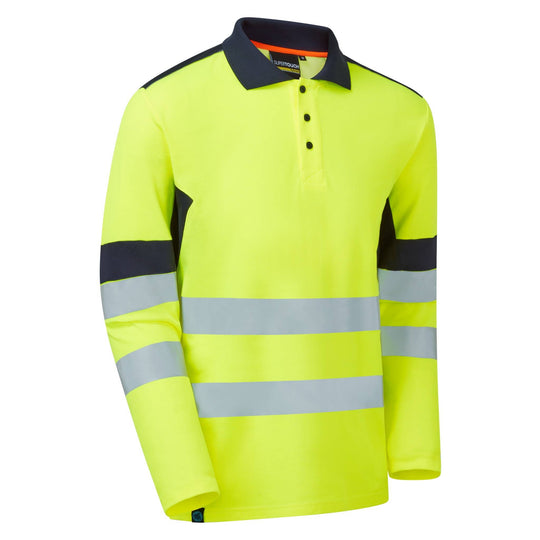 Supertouch System Hi-Vis Eco CottonCool Long Sleeve Polo
