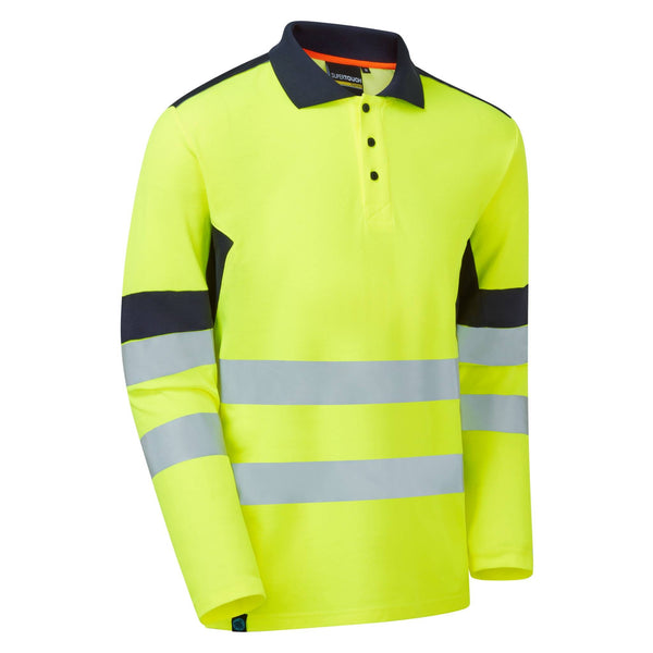 Supertouch System Hi-Vis Eco CottonCool Long Sleeve Polo