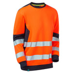 Supertouch System Hi-Vis ECO Crew Neck Sweatshirt - thumbnail 1