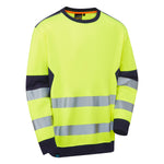 Supertouch System Hi-Vis ECO Crew Neck Sweatshirt - thumbnail 2