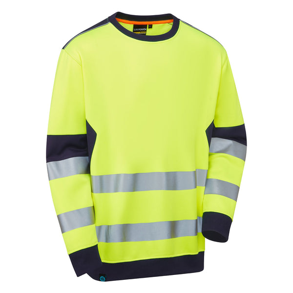 Supertouch System Hi-Vis ECO Crew Neck Sweatshirt