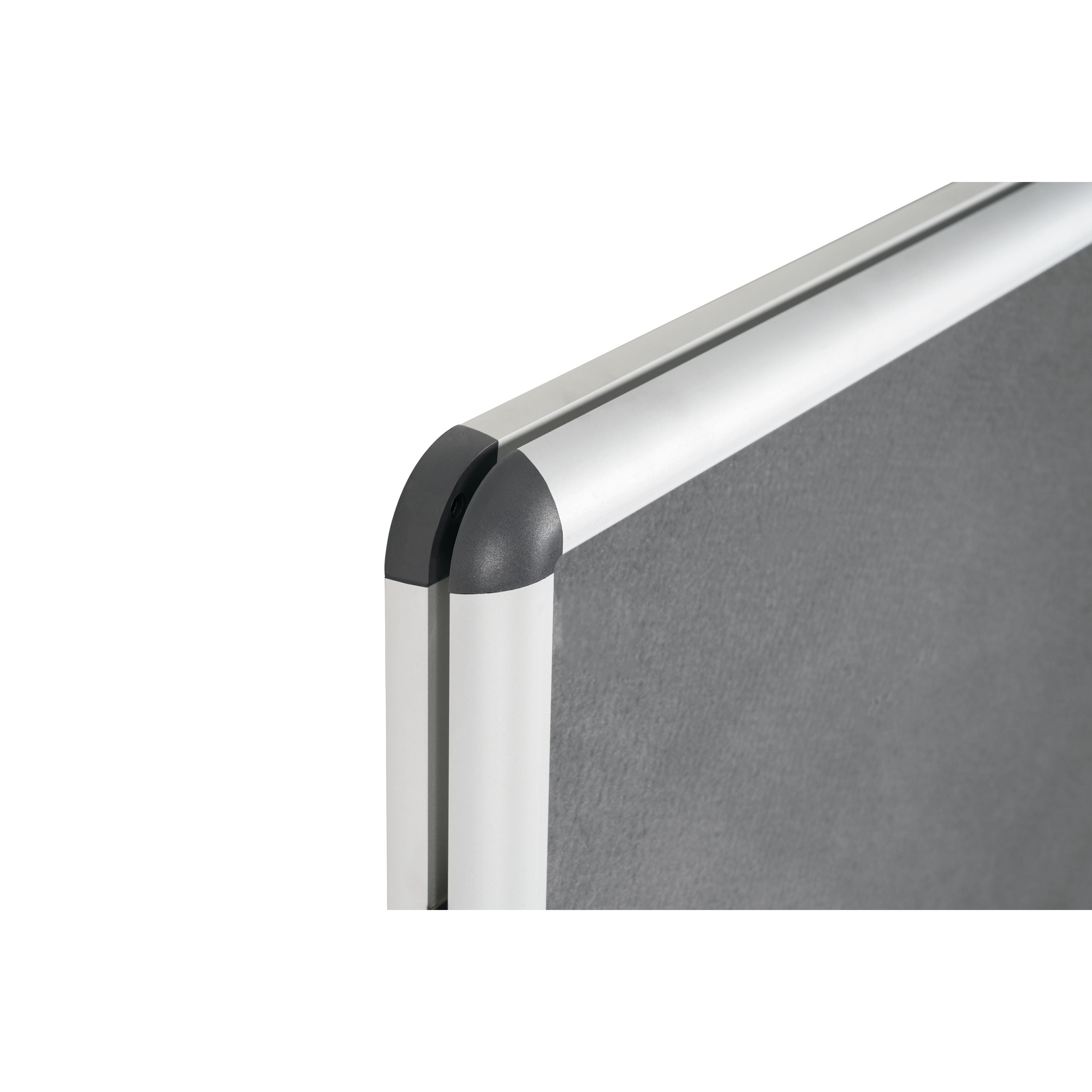 Bi-office Enclore Display Case Grey Felt Acrylic Aluminium Frame 40xa4 Vt750103150