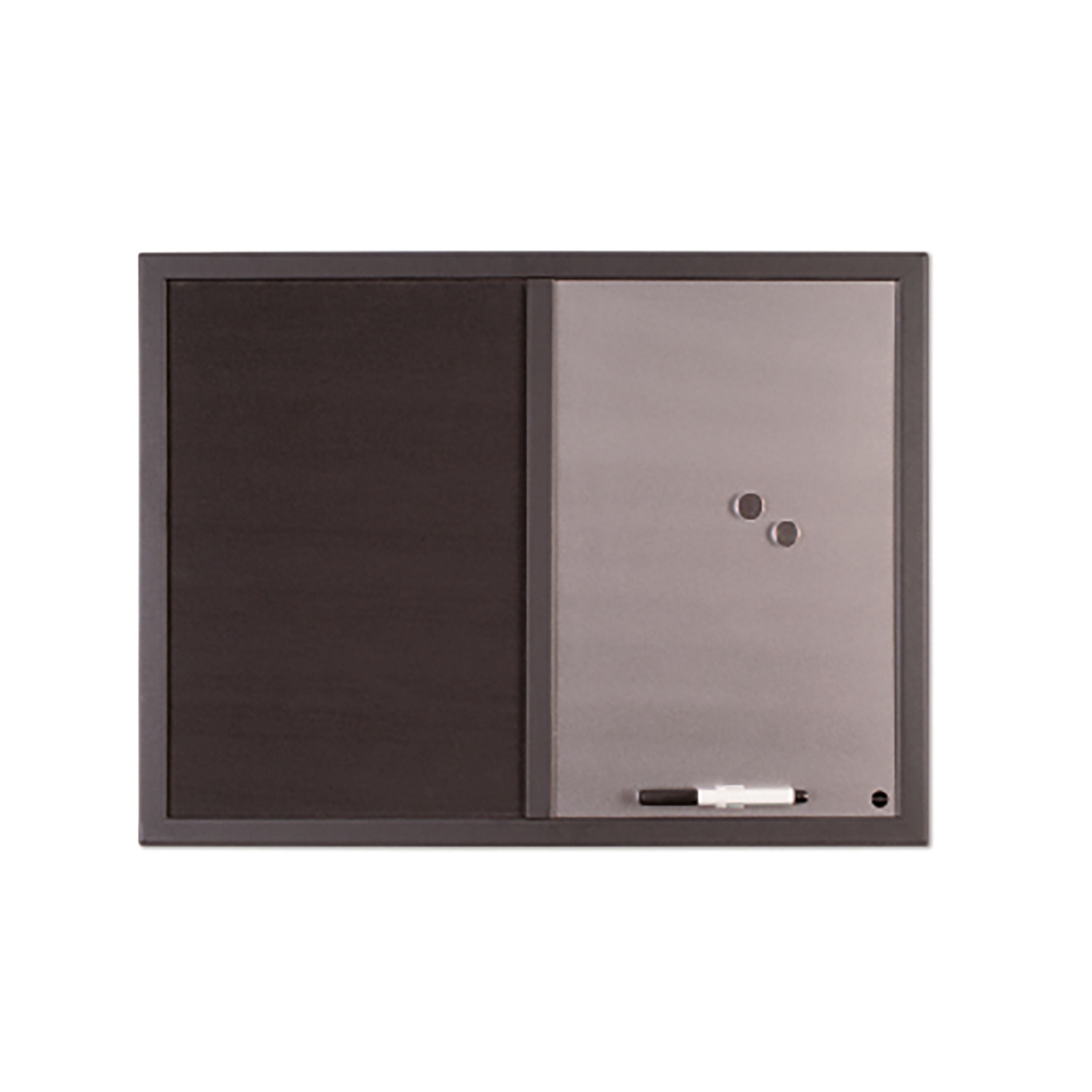 Bi-office Black Shadow Fabric Silver Finish Board Black Frame 60x45cm Mx04232169