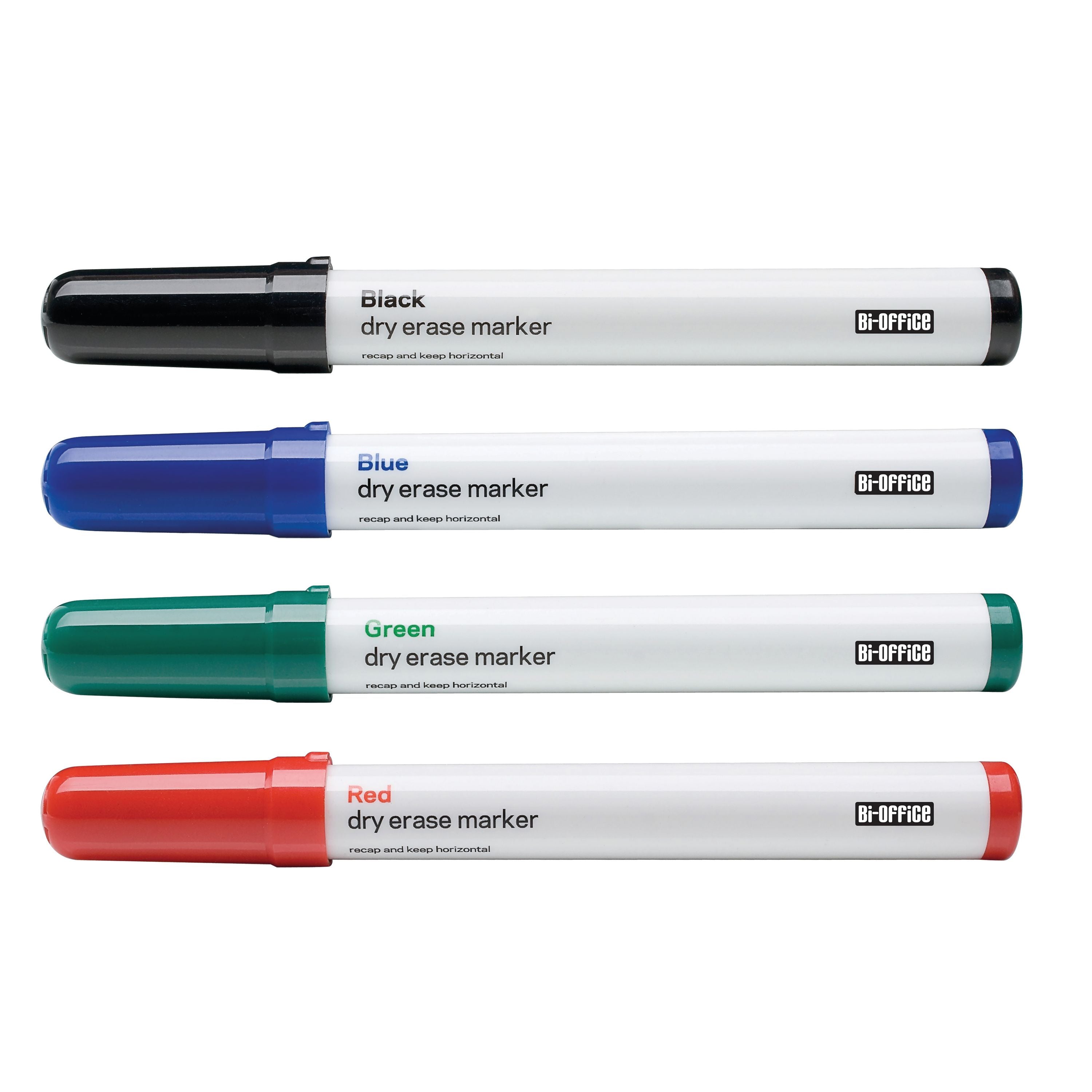 Bi-office Drywipe Markers Assorted Colours – (Pack of 4)