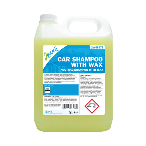 2work Car Shampoo With Wax 5l 2w06176