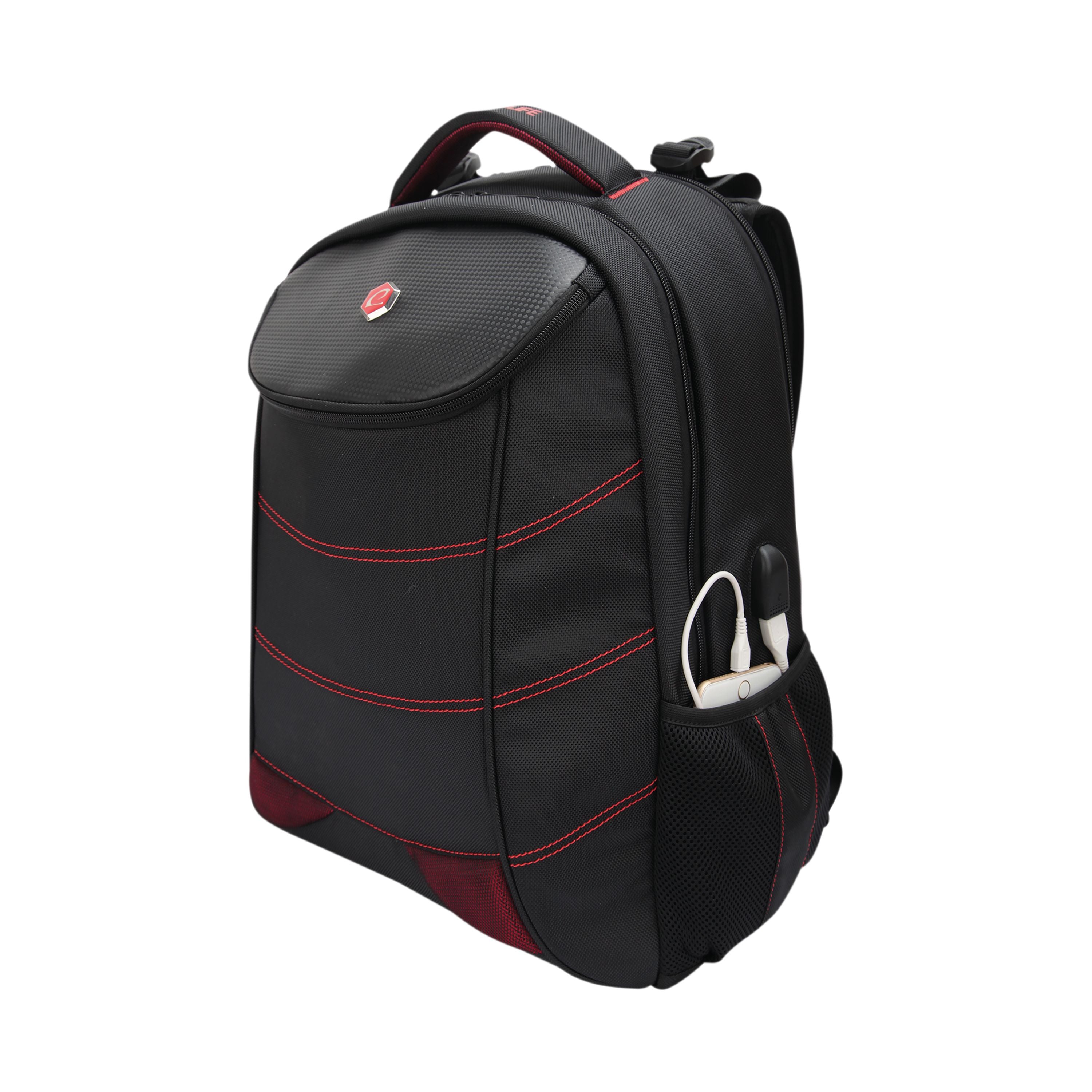 Bestlife 17 Inch Gaming Snake Eye Backpack With Usb Connector Black Bb-3332r