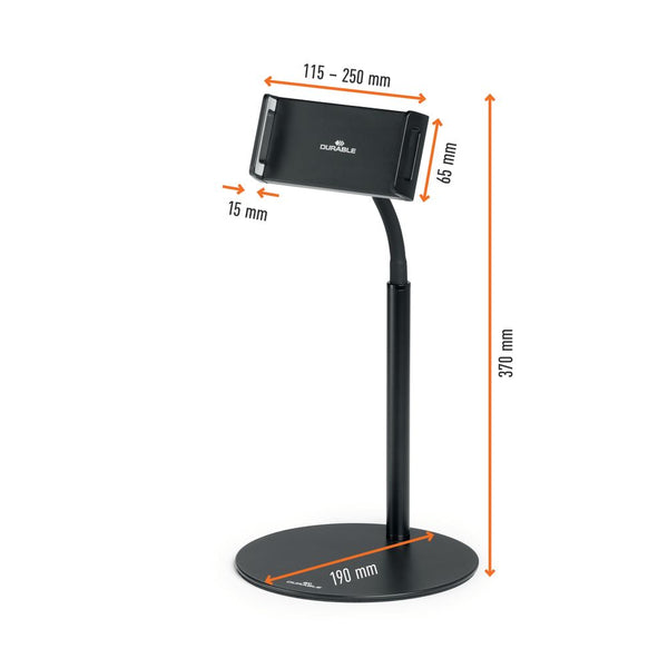 Durable Twist 360 Gooseneck Tablet And Phone Holder Ipad Desk Stand Black 894101