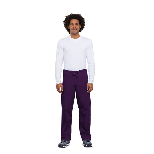 Cherokee Unisex Drawstring Scrub Trousers Eggplant S Ch4100/eggp/s