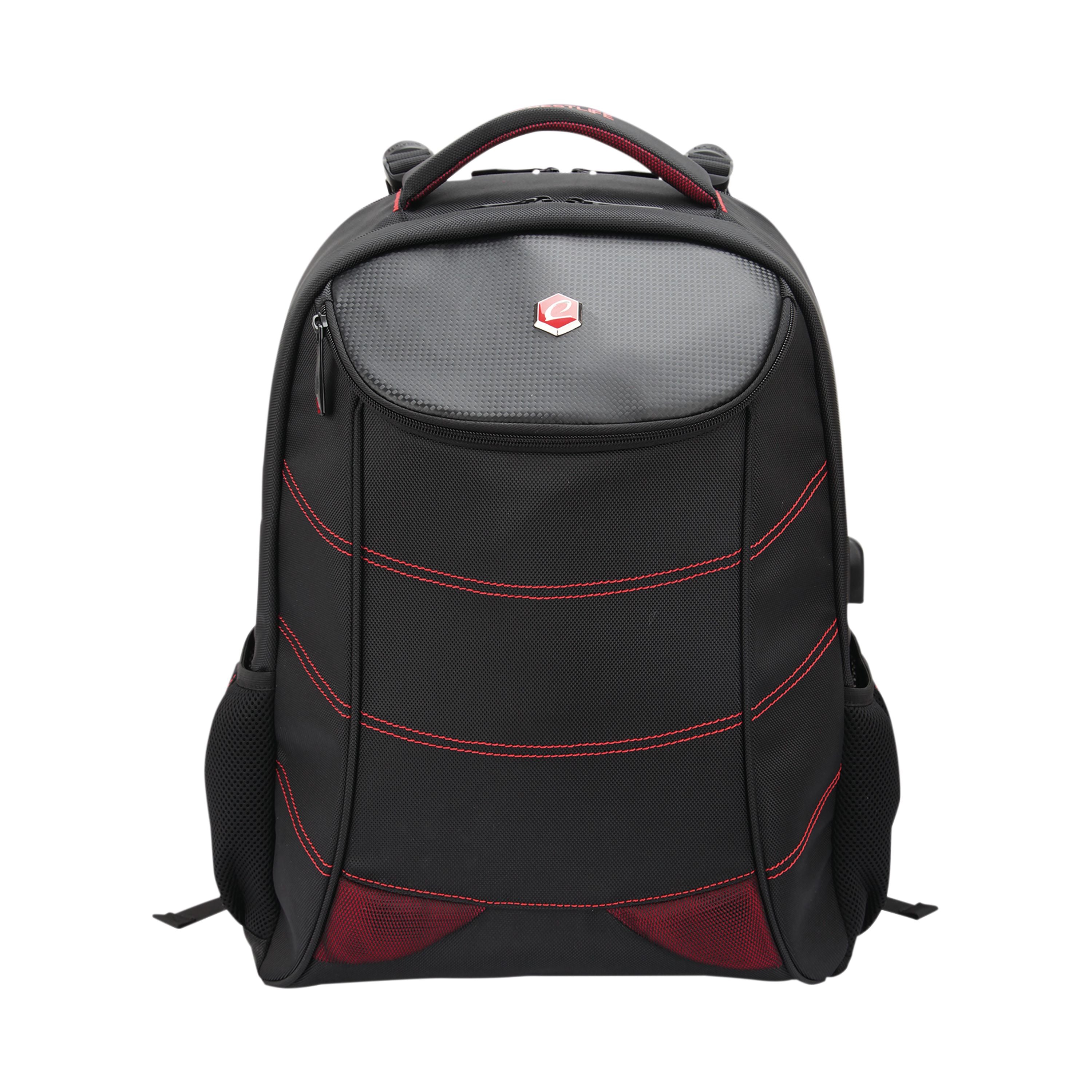Bestlife 17 Inch Gaming Snake Eye Backpack With Usb Connector Black Bb-3332r