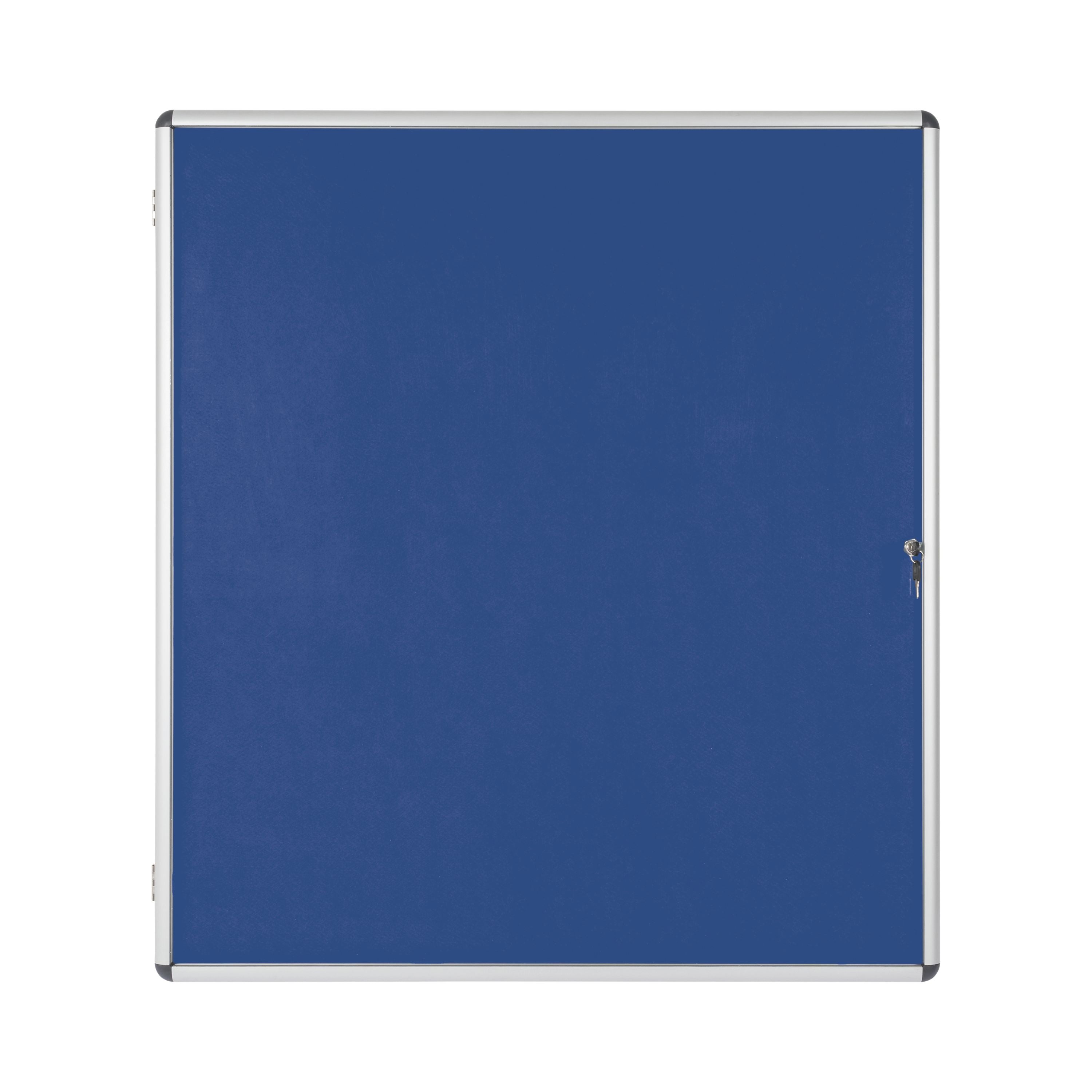 Bi-office Enclore Display Case Blue Felt Acrylic Aluminium Frame 20xa4 Vt740107150
