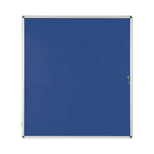 Bi-office Enclore Display Case Blue Felt Acrylic Aluminium Frame 20xa4 Vt740107150