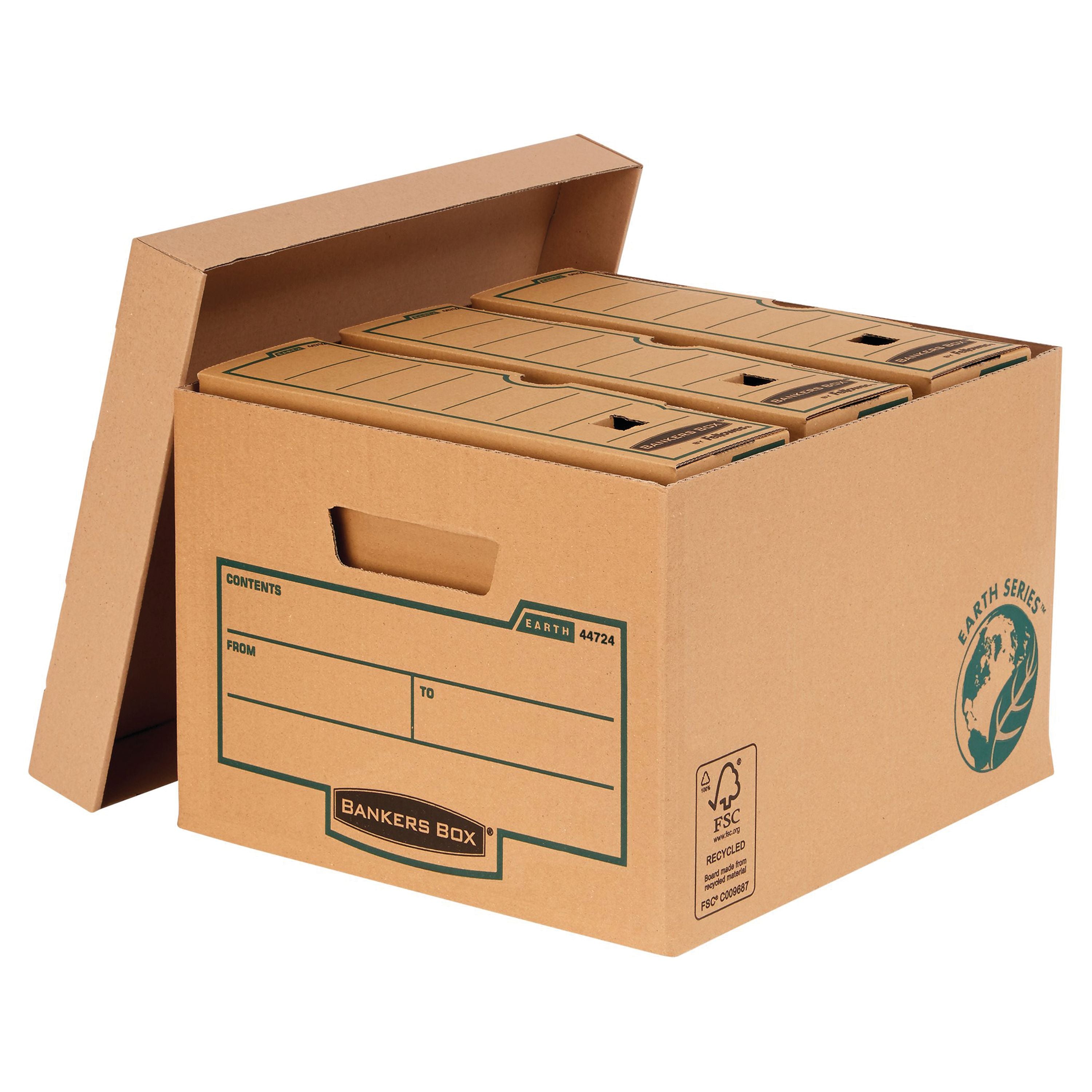 Bankers Box Earth Series Storage Box Brown – (Pack of 10)
