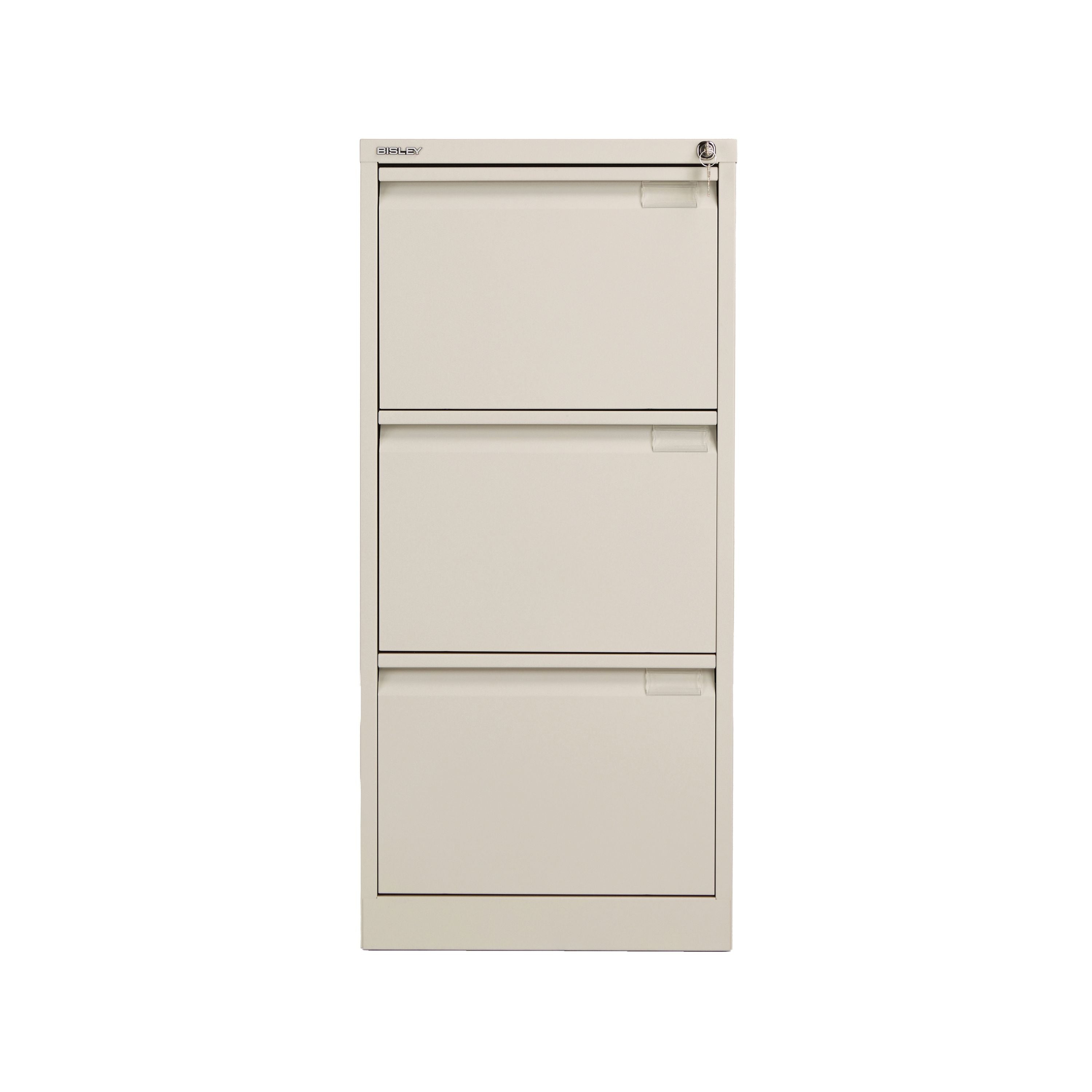 Bisley 3 Drawer Filing Cabinet 470x622x1016mm Goose Grey Bs3egy